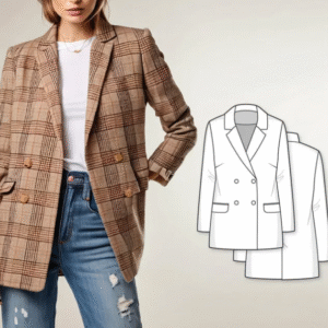 blazer sewing patterns womens sewing pattern lined double breasted jacket modern sewing pattern jacket pattern blazer pattern