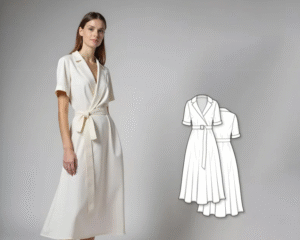 Wrap Dress Sewing Patterns – Long Dress Patterns With Sleeves – Summer Dress Patterns – Formal Dress Patterns – Sewing Patterns For Women